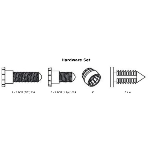 Paquete de herrajes de repuesto HW para refugio de gatos ferales Maple/Russet ECTH350