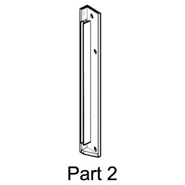 REPLACEMENT Right Rear Corner Post #02 for LitterLoo Litter Box Cover, End Table Antique White EHLB801-04