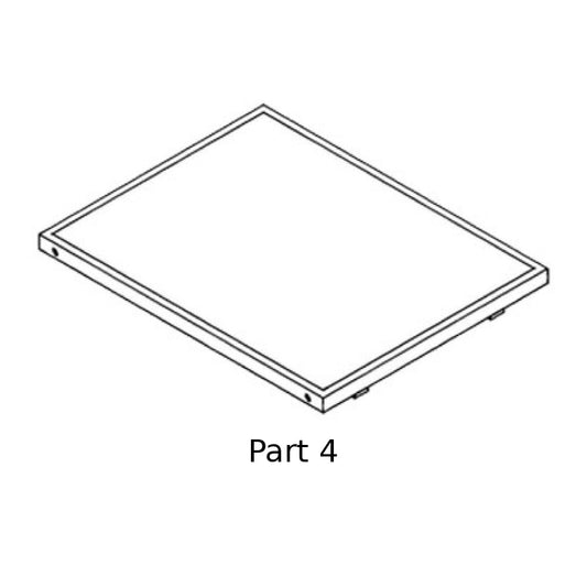 REPLACEMENT Shelf #04 for Jumbo LitterLoo Litter Box Cover, End Table Gray EHLB802-05