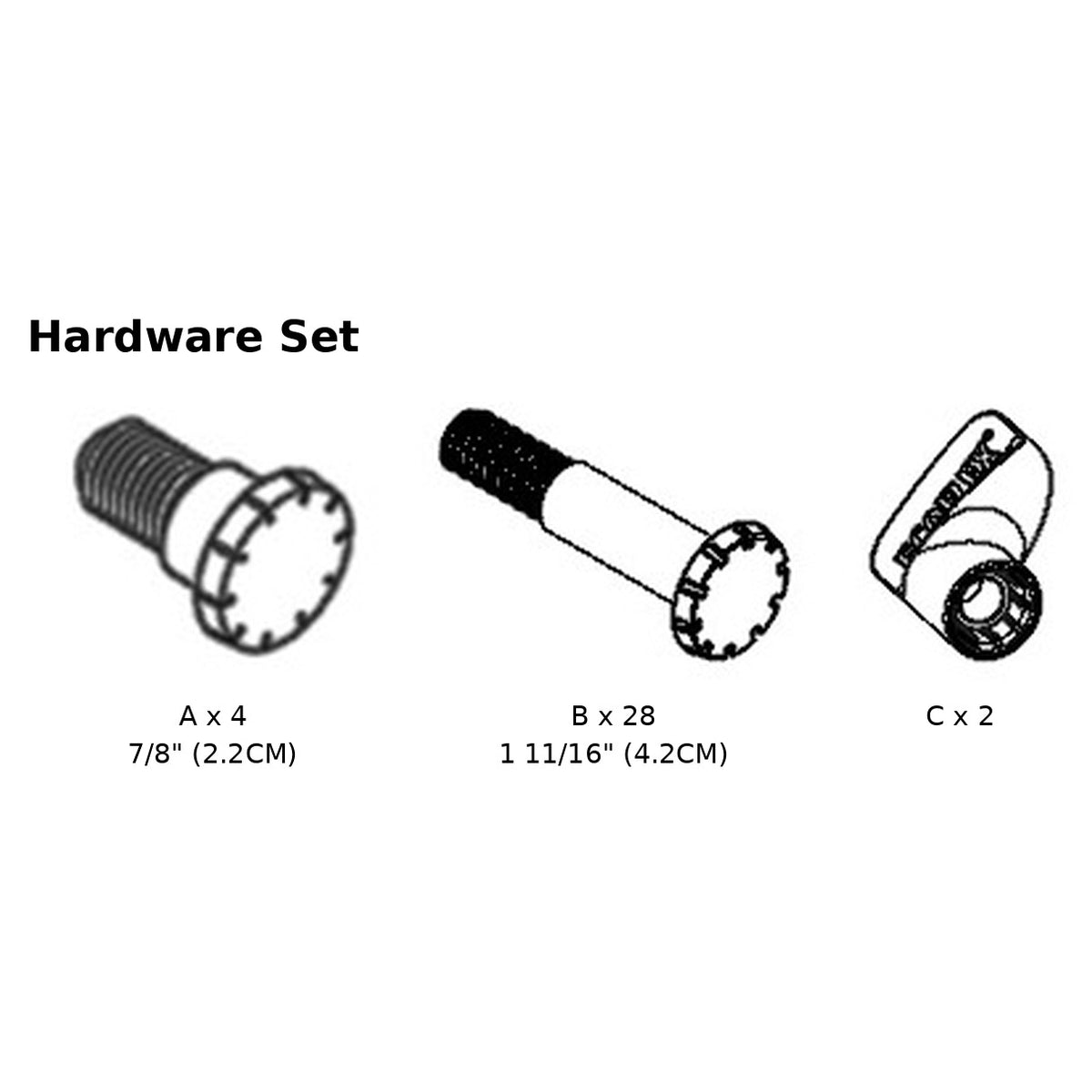 REPLACEMENT Hardware Pack HW for New Age Pet 60"- Black, Mojave Reptile Lounge EHRML17-02XL