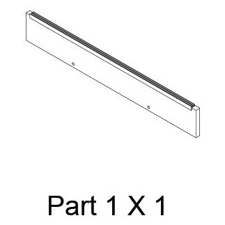 REPLACEMENT Front Lip #01 for New Age Pet 48"- Maple, Mojave Reptile Lounge- V1 Maple EHRML17-00L-V1
