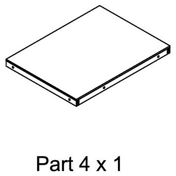 REPLACEMENT Left Base Panel #04 for New Age Pet 60"- Gray, Mojave Reptile Lounge Gray EHRML17-05XL