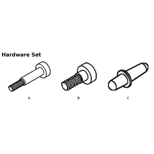 Paquete de herrajes de repuesto HW para el cubrearenero LitterLoo, mesa auxiliar gris EHLB801-05