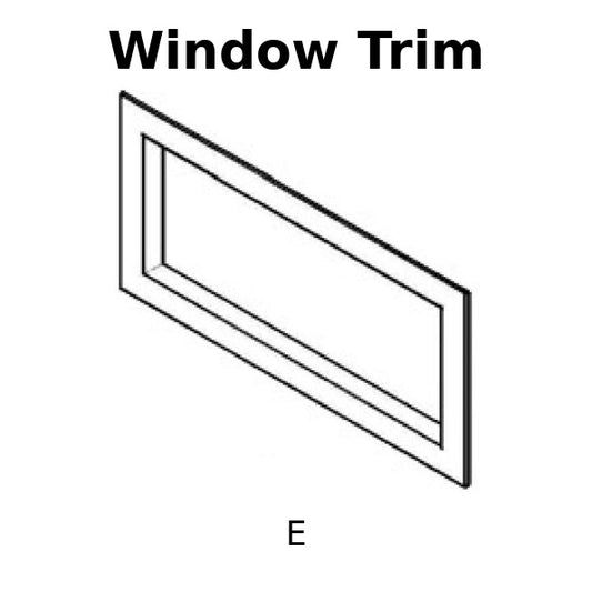 REPLACEMENT Window Trim #E for Jumbo LitterLoo Litter Box Cover, End Table Gray EHLB802-05