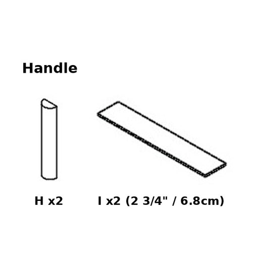 REPLACEMENT Finger Pull Adhesive Set (#H,#I) for Medium 36" Mojave Reptile Lounge  Reptile-Finger-Pull-Set