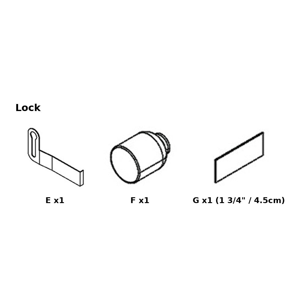 REPLACEMENT Lock Set for Mojave Reptile Lounge Reptile-Lock-Set