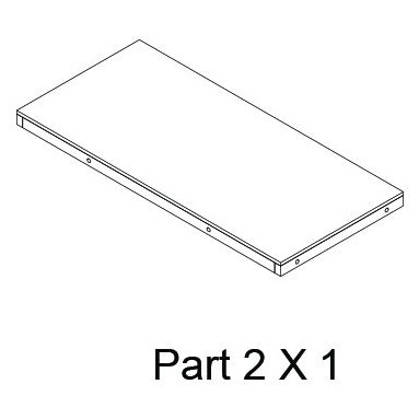 REPLACEMENT Base/Floor Panel #02 for New Age Pet 48"- Black, Mojave Reptile Lounge Black EHRML17-02L