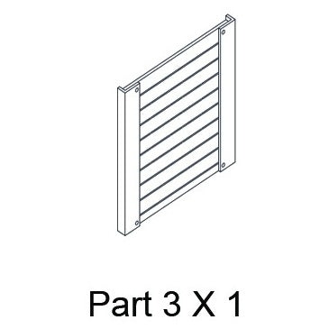 REPLACEMENT Right Side Panel #03 for New Age Pet 36"- Maple, Mojave Reptile Lounge- V1 Maple EHRML17-00M-V1
