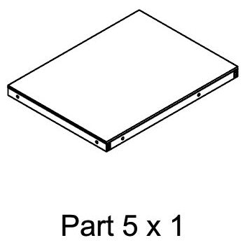 REPLACEMENT Right Base Panel #05 for New Age Pet 60"- Gray, Mojave Reptile Lounge Gray EHRML17-05XL