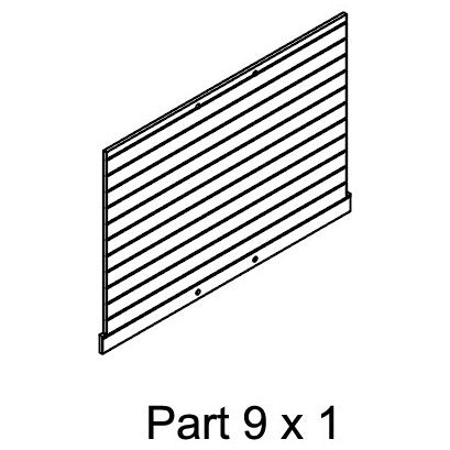 REPLACEMENT Middle Back Panel #09 for New Age Pet 60"- Maple, Mojave Reptile Lounge Maple EHRML17-00XL